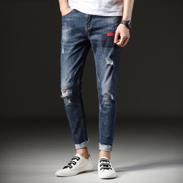 Ankle Fit Rugged Jeans
